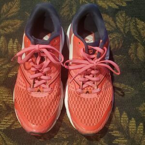 Pink and Navy Brooks Launch 2 Running Shoes